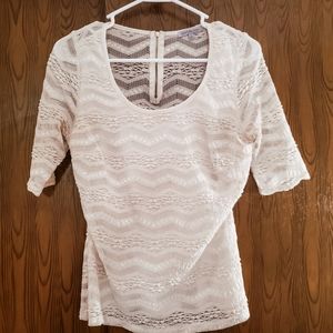 Lace White Womens Shirt